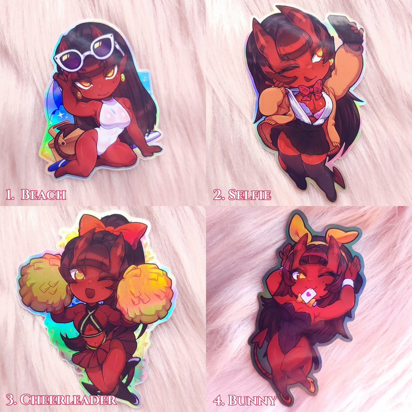 Meru the Succubus | Chibi Sticker – merunyaaShop